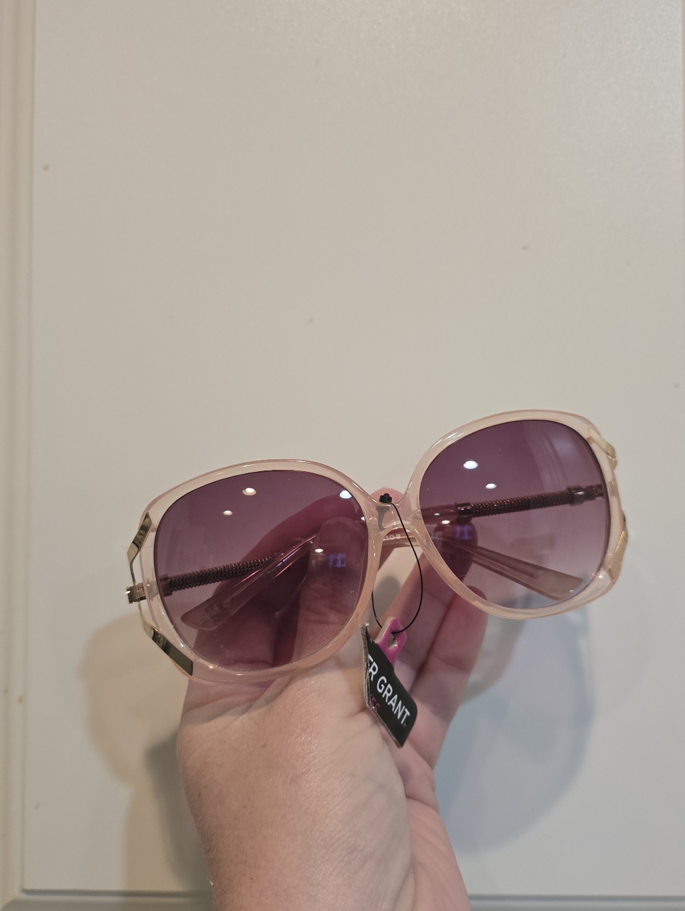NWT Foster Grant Oversized Pink Sunglasses